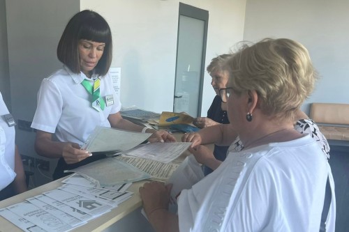 Перші відвідувачі Міського центру надання послуг для внутрішньо переміщених осіб